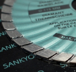 diamantový kotouč Sankyo SD-E - detail segmentu