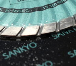 diamantový kotouč Sankyo SD-Q - detail segmentu